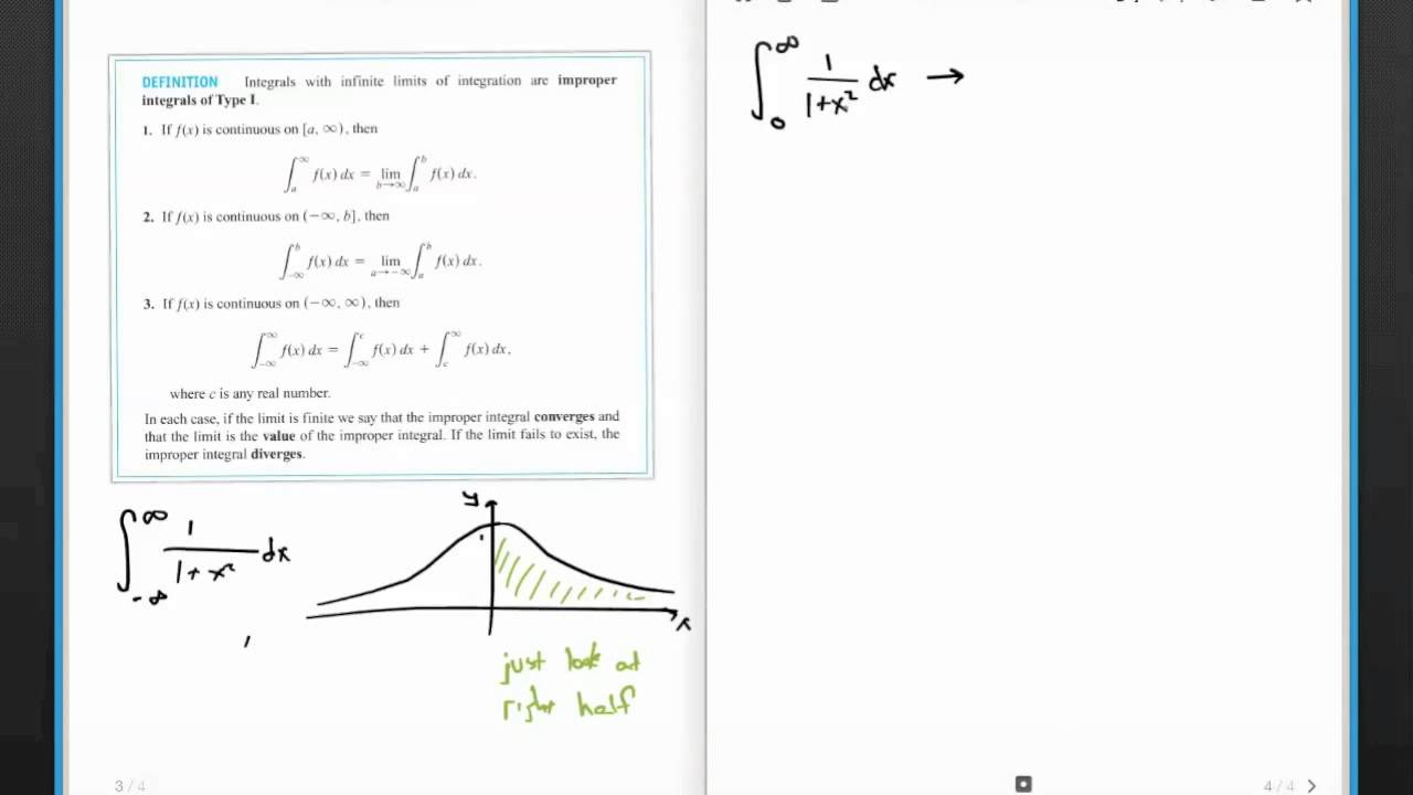 8.7 - Improper Integrals (the basics) - YouTube