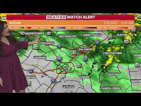 Weather Watch Alert for rain Tuesday - YouTube