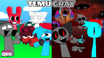 FNF: Sprunki – Vs Gray Brainrot // Vs. TEMU GRAY █ Friday Night Funkin