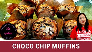 Chocolate Chip Muffins by Mai Goodness | Beginner-Friendly | Cafe Style Muffins