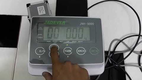 Jadever JWI-3000 Hiệu chuẩn đầu cân Weight Indicator JWI-3000 Calibration