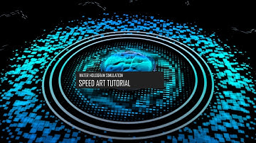 Water hologram simulation tutorial (Cinema 4D, After Effects)