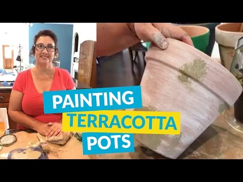 Painting Effects On Terracotta Pots - Painting Effects On Terracotta Pots