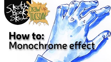 Draw Tip Tuesday - How to make Monochrome art
