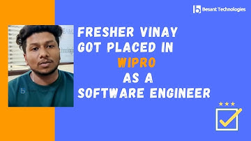 Besant Technologies Electronic City Review | Vinay Got Placed in Wipro 4LAC | Student Success Story