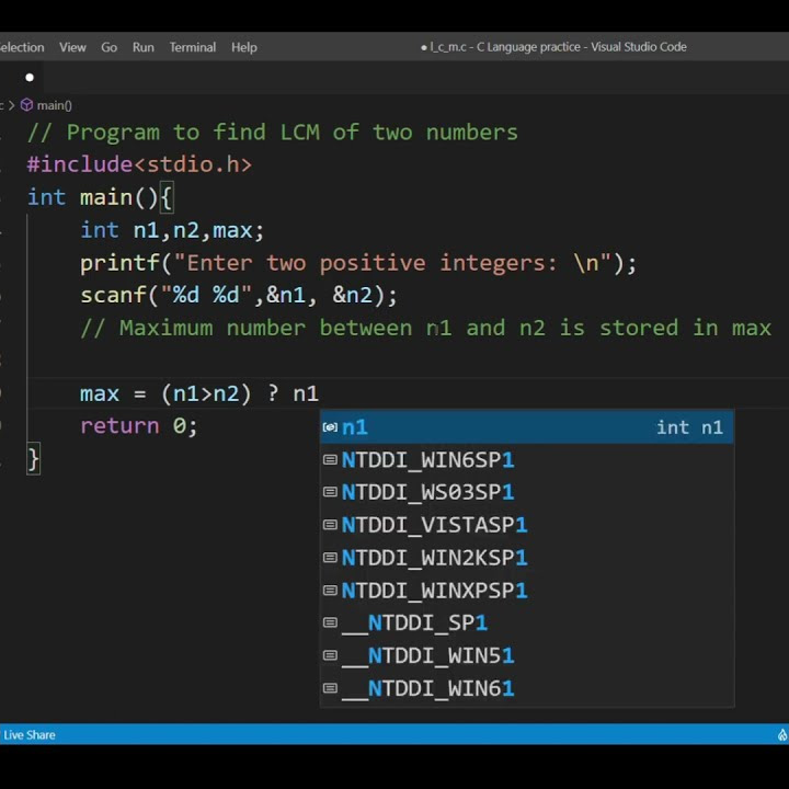 C Program to find the LCM of two numbers || #shorts #programming - YouTube
