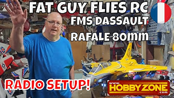 FMS DASSAULT RAFALE 80MM RADIO SETUP by Fat Guy Flies RC