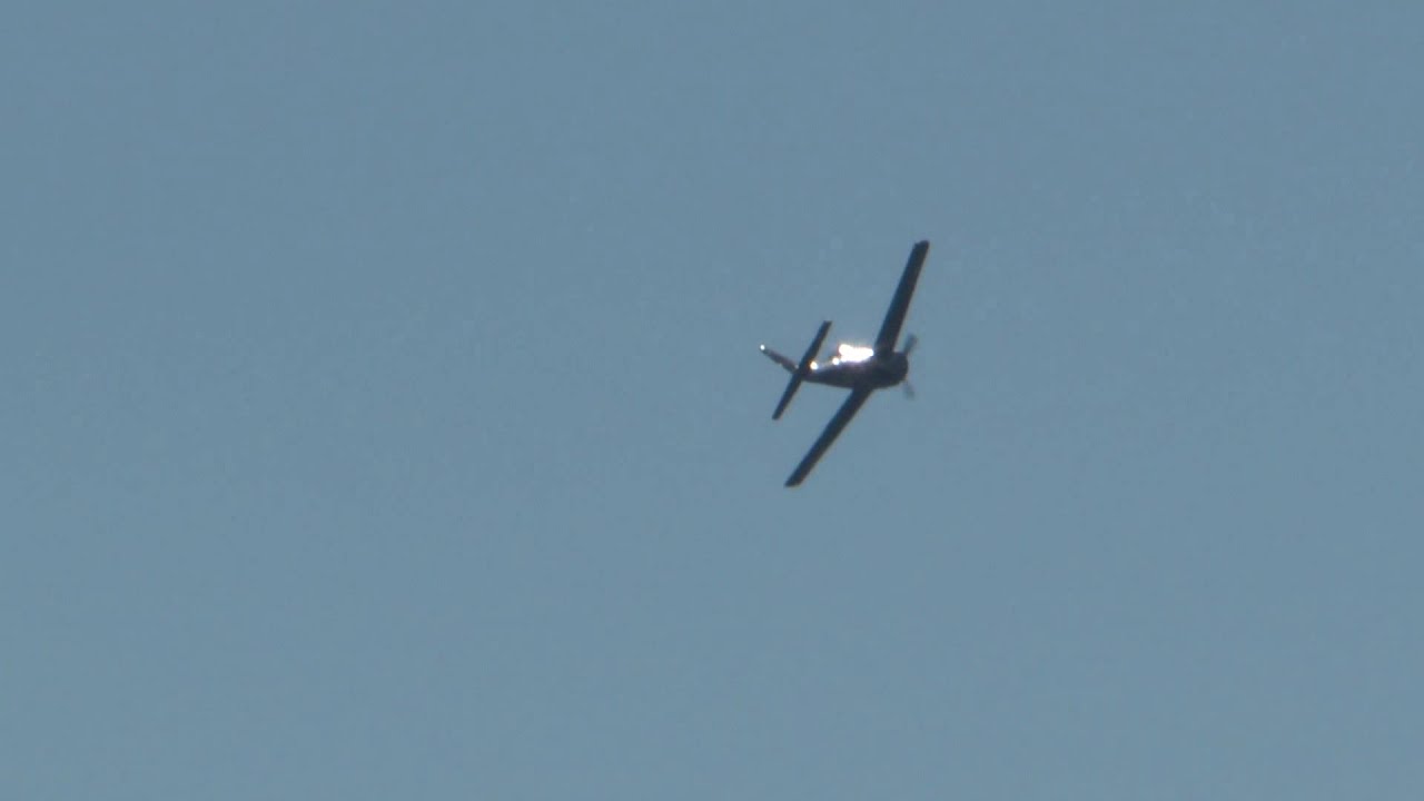 Joe Edwards T-28 Solo at Warbirds Over Monroe Air Show 2012 Saturday