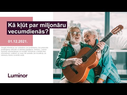 Kā kļūt par miljonāru vecumdienās?