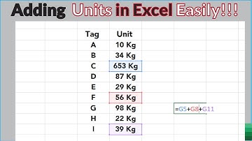 How to Add Units to Excel Cell #excel #exceltricks #exceltutorial #tutorial #microsoftexcel