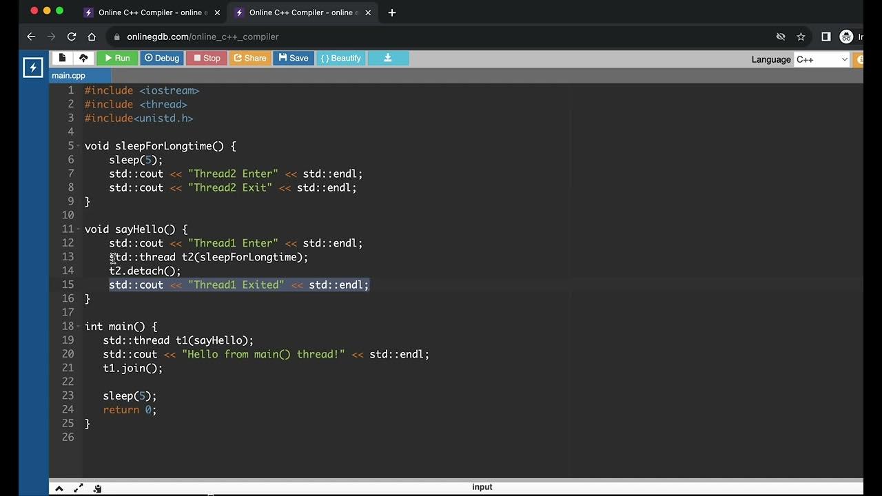 Thread detach detailed explanation. YouTube