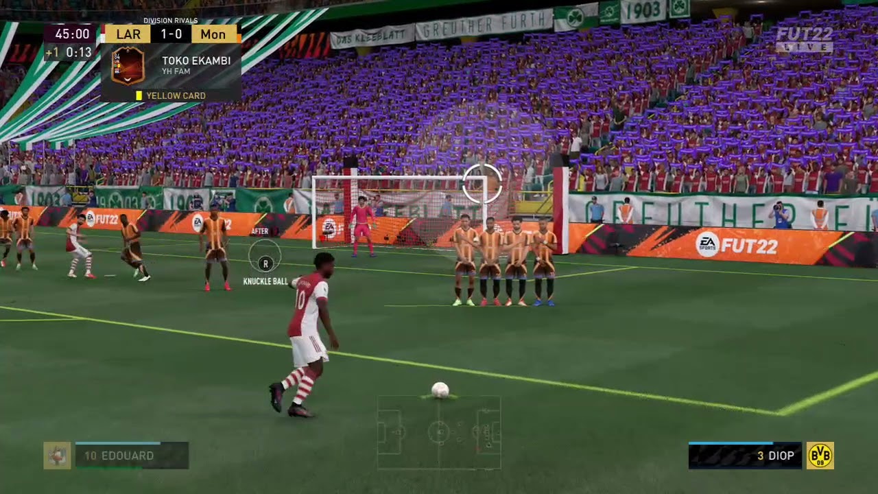 FIFA 22 Edouard free kick