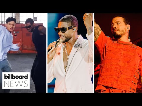 Usher Releases Super Bowl Halftime Show Teaser Featuring Jung Kook, J Balvin & More | Billboard News