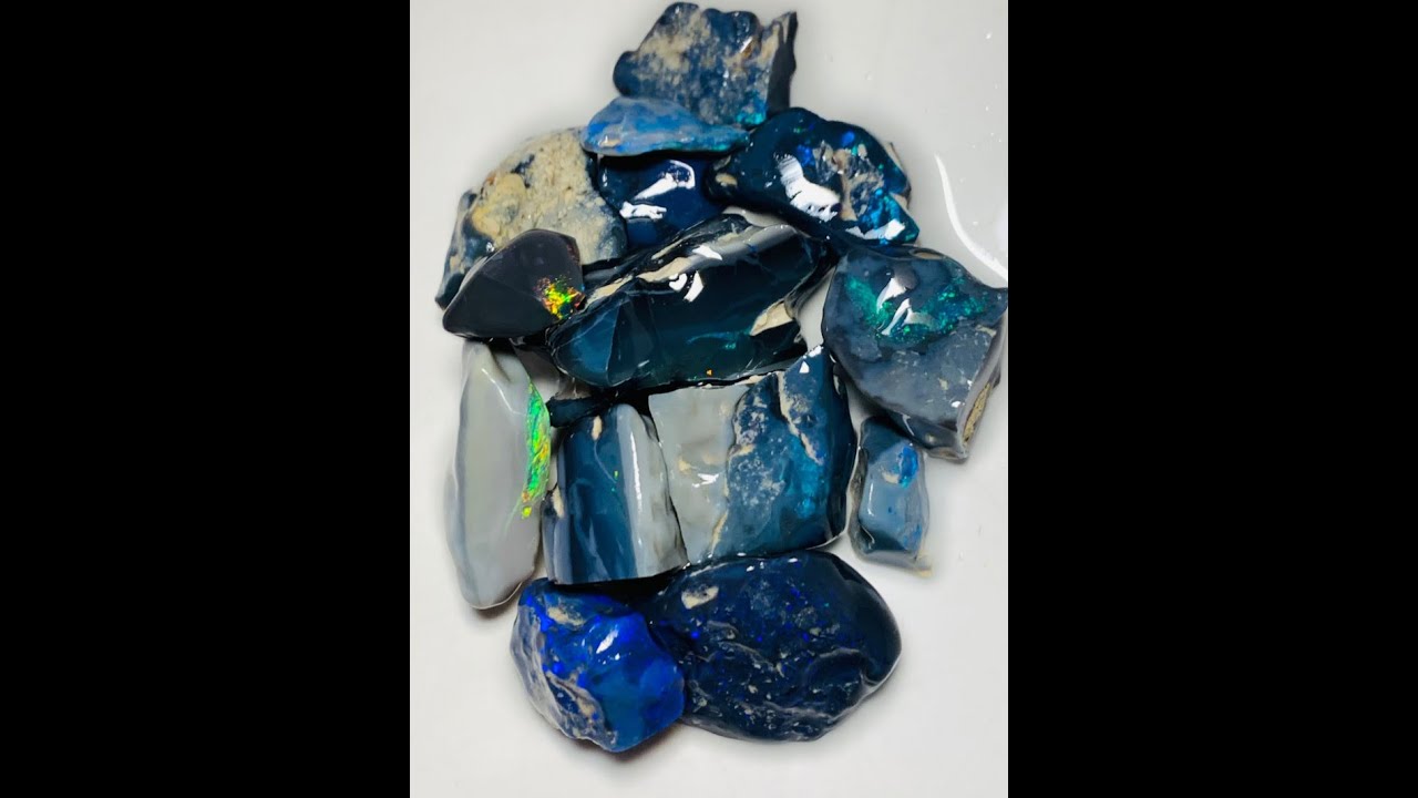 GE222 Australian ROUGH BLACK OPAL L/RIDGE HG 130ct PARCEL MULGA BRIGHT CUTTERS GE222