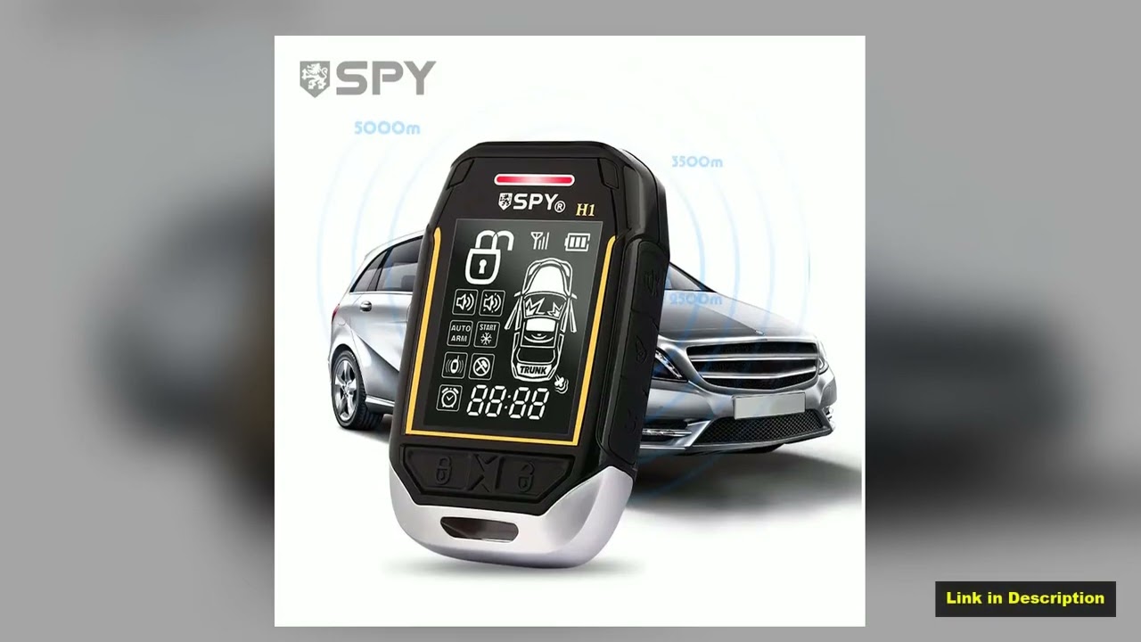 SPY Two Way Car Alarm System Full Set Immobilization Remote Starter Keyless Entry Automotive Smart