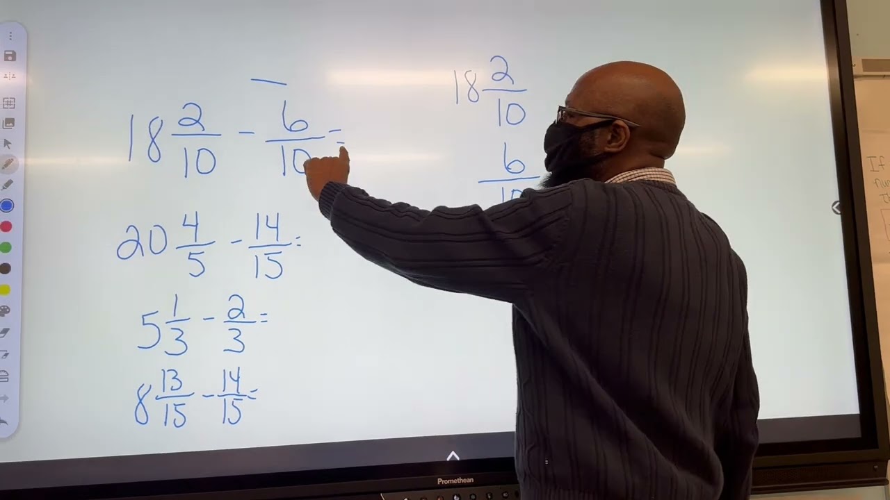 Subtract Mixed Number Fractions