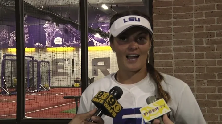 LSU softball players discuss their offensive perfo...