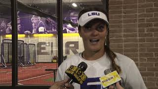 LSU softball players discuss their offensive performance after 9-1 win over Florida