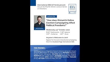 Lecture #2 - How does distant & online election campaigning affect political freedoms?