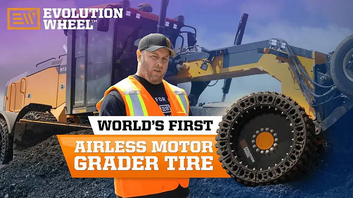 World's First Airless Motor Grader Tire Installation | Part 1