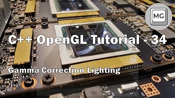 C++ OpenGL Tutorial - 34 - Gamma Correction Lighting