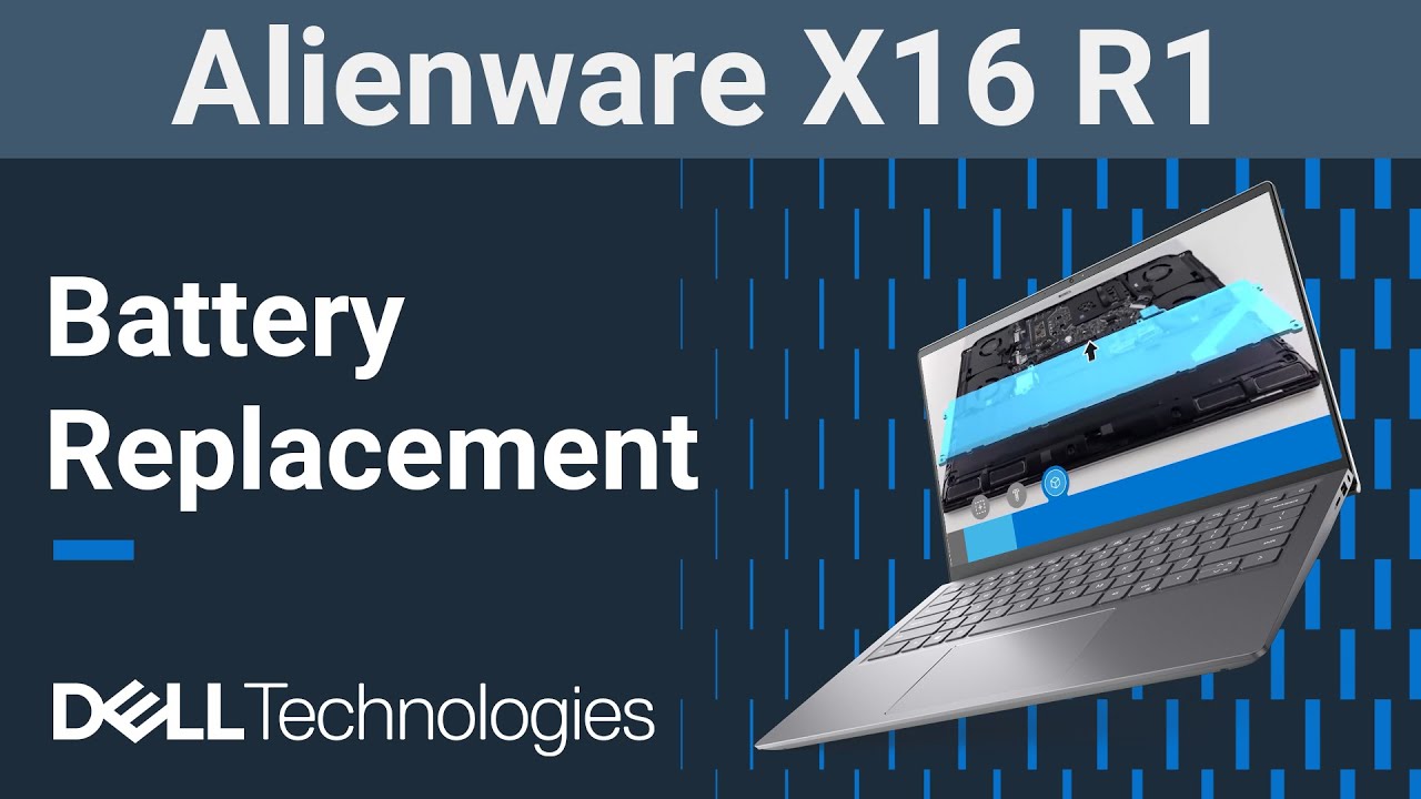 Alienware X16 R1 | How to replace the battery - YouTube