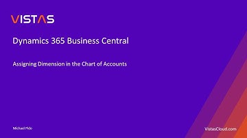 Dynamics 365 Business Central -  Assigning Dimension in the Chart of Accounts