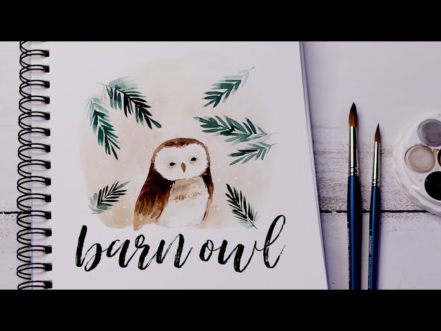 Paint An Owl With Me! Beginner Watercolor How To