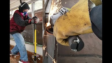 School Bus Conversion: More Demo!!! Skoolie walls and floors!