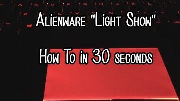 How to make Alienware lights go to the beat of the music! (Light Show)
