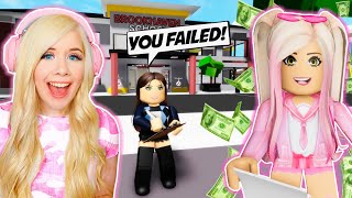 RICH BRAT CHEATS ON A TEST IN BROOKHAVEN! (ROBLOX BROOKHAVEN RP)