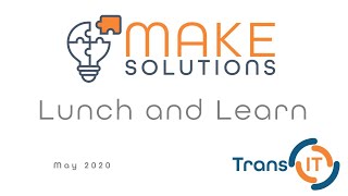MAKE Solutions – TransIT Lunch’n’Learn – 2020.05 - New TransIT 4 features