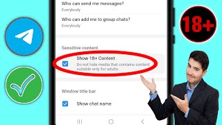 Cara Mengaktifkan Konten Sensitif Di Telegram -2025 Android & Ios