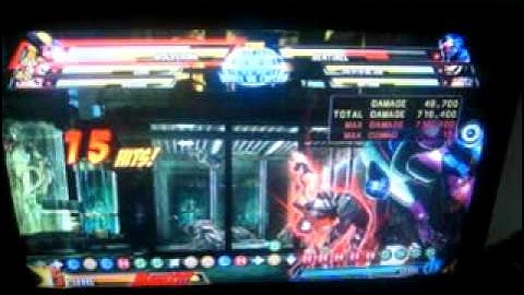 MvC3 100% combo on Sentinel, No Hyper Combo