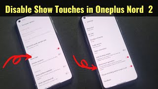 How to Enable/Disable Show Taps in Oneplus Nord 2 | Developer Option