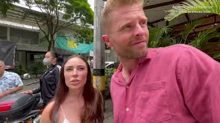 This is what the touristy area of medellin is like (parque lleras, el poblado)