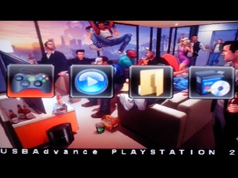 Обложка из Sony PlayStation 2 slim ModBo 5 прошивка Matrix 1.93 обзор настройка запуск how to run PS2 usb