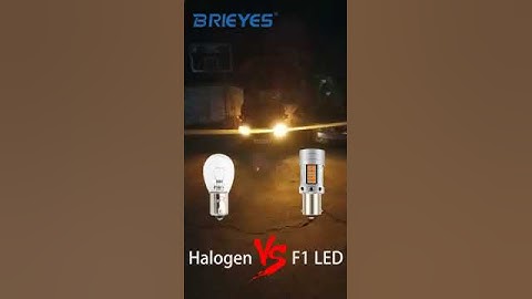 Strong CANBUS F1 LED Bulb VS Halogen turning signal light