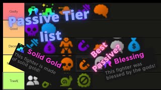 Anime Fighters Simulator Passive Tier List | Roblox