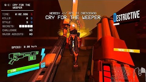 Speedrunning a random ultrakill level every day until i start hrt | Day 62 (6-1)