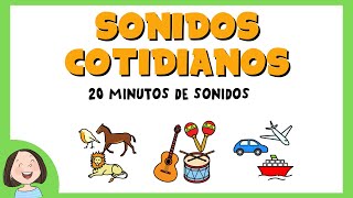 Sonidos Cotidianos 💜 Ejercicios de discriminación auditiva 💙 20 minutos de sonidos