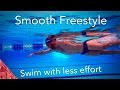 Graceful freestyle swimming