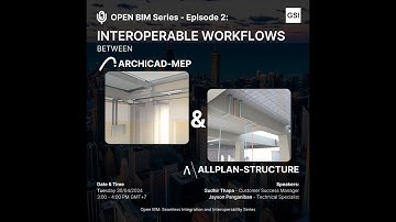 Open BIM Series – Episode 2: Interoperable workflows between Archicad- MEP and Allplan- Structure