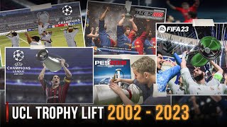 UCL Trophy Lift In Every Football Game | 2002 - 2023 |