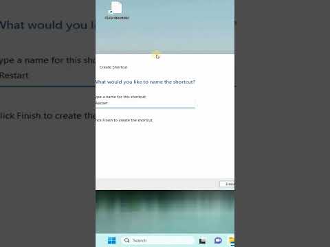 كيفة عمل اختصار اعادة تشغيل الحاسب على سطح المكتب في الويندوز  
