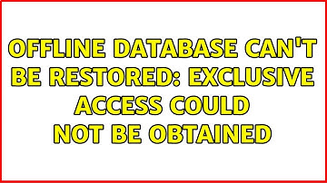 Offline database can
