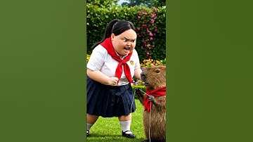 Capybara đang chơi thả diều thì bất ngờ An trở về #capybara