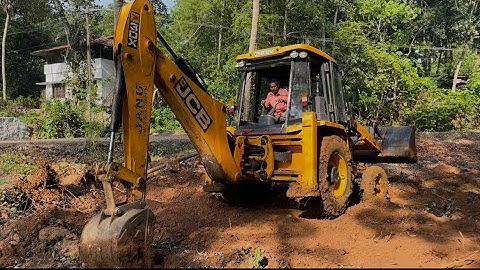 Jcb 3dx struggling in muddy soil #jcb #jcb3dx #jcbcartoon #jcbstunt #jcbtractor #jcb3cx #jcbmachine