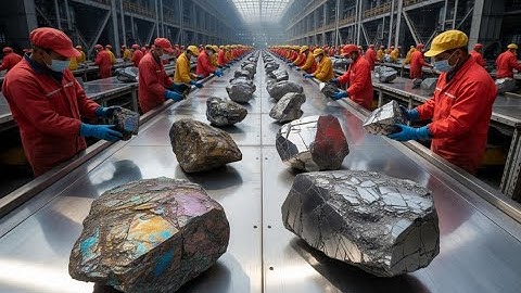 Inside the Rare Earth Metals Processing Plant – How Critical Elements Are Refined (Full Process)