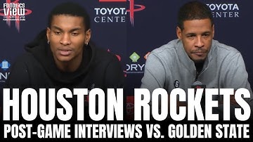 Kevin Porter Jr. & Stephen Silas talk Steph Curry Greatness, Warriors vs. Rockets, Porter